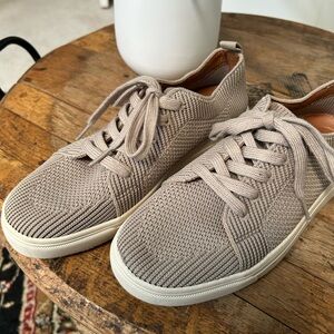 Tan Knit Casual Sneakers